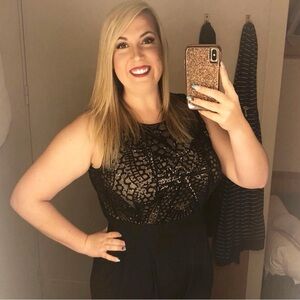 Black sequin Jumpsuit